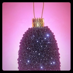 Special Occassion Black Beaded Wristlet Purse!